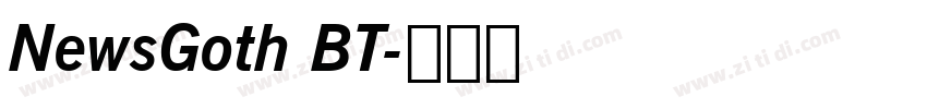 NewsGoth BT字体转换